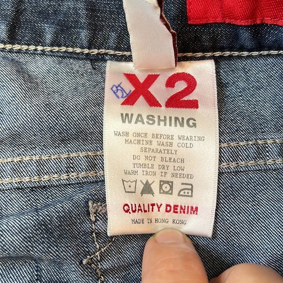 X2 Wide Leg Ladies Denim Jeans Size 10. EUC. - Picture 2 of 6